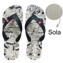 Chinelo R.army Masculino Carimbos Tamanho 41/42