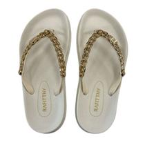 Chinelo Rafitthy - Feminino - Branco off - 3940