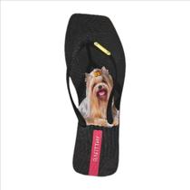 Chinelo Rafitthy Glitter York Gold Feminino - Preto