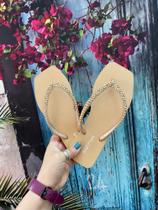 Chinelo Rafitthy Miçanga Nude - FORMA PEQUENA