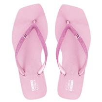 Chinelo Ramarim Bico Quadrado Glitter 221233