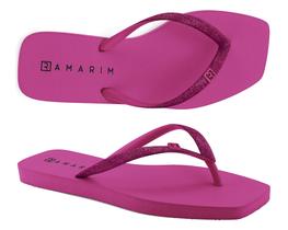 Chinelo Ramarim Bico Quadrado Glitter 221233