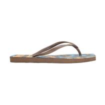 Chinelo Ramarim Feminino Bico Quadrado Café