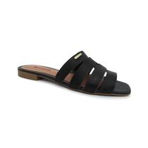 Chinelo rasteira couro feminina 323113 bottero 04 - preto