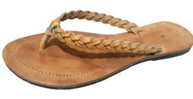 Chinelo Rasteira de Couro Artesanal Solado Pneu Reciclado