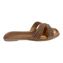 Chinelo Rasteira Feminino Piccadilly Ultraconforto Brilho Metalizado 508050 Ouro