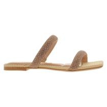 Chinelo Rasteira Feminino Vizzano Tira London - Dourado Cristal