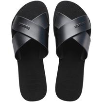 Chinelo Rasteira Havaianas Aqua Metallic Tiras em X