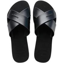 Chinelo Rasteira Havaianas Slide Aqua Metallic Feminino