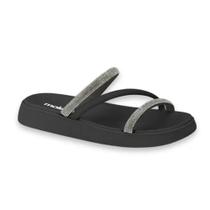 Chinelo Rasteira Moleca Feminina 5469.121 Preto Strass