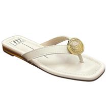 Chinelo Rasteira Slide Casual Feminino Moleca 5559102 Branco Chinelo Rasteira Slide Casual Feminino Moleca 5559102 Branco