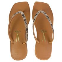 Chinelo Rasteirinha Feminina Vizzano Tiras em Brilho