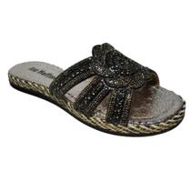 Chinelo Rasteirinha Strass Flor Ana Hoffmann F017 (65550)