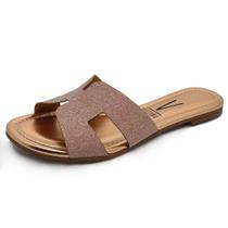 Chinelo Rasteiro Feminino Slide Estilo Casual Vizzano