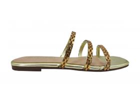 Chinelo Rasteiro Feminino Via Uno 450188 Chinelo Rasteiro Feminino Via Uno 450188