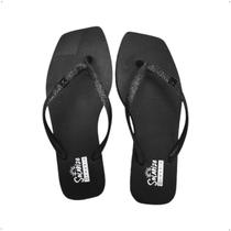 Chinelo Rasteiro Ramarim brilho praia de dedo macio