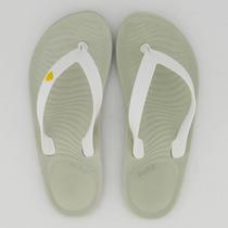Chinelo Redley Solar Branco e Cinza