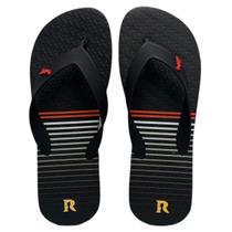 Chinelo Reserva Go Masculino Preto Vermelho RSV Listra Summer Original