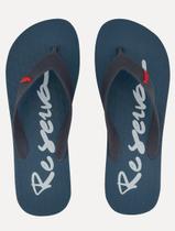 Chinelo Reserva Masculino Mar Script Azul Marinho
