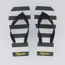 Chinelo Reserva Summer Stripes Verde e Branco Chinelo Reserva Summer Stripes Verde e Branco