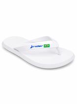 Chinelo Rider Branco Azul Design Ergonômico Masculino - Chinelo Rider Branco Azul Design Ergonômico Masculino -