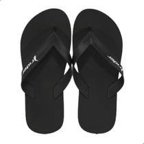 Chinelo Rider Feel Dedo Adulto Preto/Preto