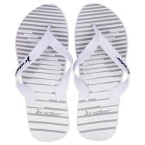 Chinelo Rider Feel Urban Branco Cinza