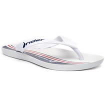 Chinelo Rider Feel Urban Masculino - Branco e Azul