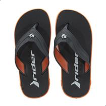 Chinelo Rider Masculino Rw Plus Laranja e Cinza