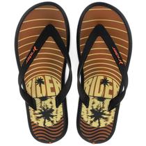 Chinelo Rider R1 Style Masculino - Preto e Laranja Chinelo Rider R1 Style Masculino - Preto e Laranja