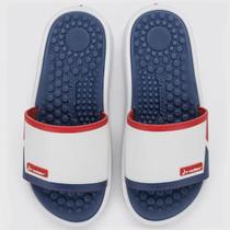 Chinelo Rider Slide Pump II Masculino - Branco e Azul Chinelo Rider Slide Pump II Masculino - Branco e Azul