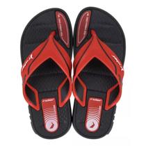 Chinelo Rider Sprint De Dedo Infantil Menino Preto Vermelho 341049