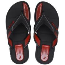 Chinelo Rider Sprint Masculino Preto Vermelho