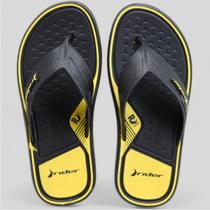 Chinelo Rider Weekend Masculino - Preto e Amarelo Chinelo Rider Weekend Masculino - Preto e Amarelo