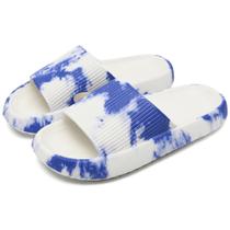 Chinelo Rosyclo Cloud EVA, sola grossa, antiderrapante, azul, branco Chinelo Rosyclo Cloud EVA, sola grossa, antiderrapante, azul, branco