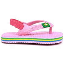 Chinelo Sandália Bebê Menino Menina Com Elástico Confortável Rosa Chinelo Sandália Bebê Menino Menina Com Elástico Confortável Rosa