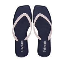 Chinelo Sandália Feminina Bico Quadrado Casual Brilho K117