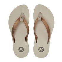 Chinelo sandália feminina kenner djd-12 kyra slim tratorada