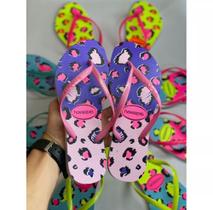 Chinelo Sandália Feminino Slim Estampado Confortáveis lançamento verão Chinelo Sandália Feminino Slim Estampado Confortáveis lançamento verão