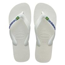 Chinelo Sandália Havaianas Brasil Logo Branco Unissex