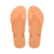 Chinelo sandalia havaianas feminina slim lisa original c/nf