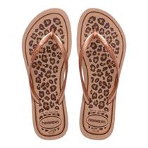 Chinelo sandalia havaianas femininas slim animals original