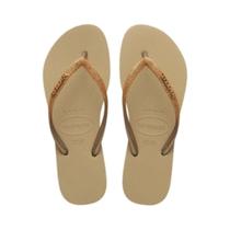 Chinelo sandalia havaianas slim glitter ii original c/ nf