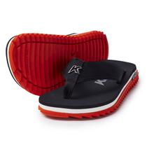 Chinelo sandalia kenner kivah line preto e laranja original Chinelo sandalia kenner kivah line preto e laranja original