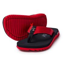 Chinelo Sandália Kenner Kivah Preto e Vermelho