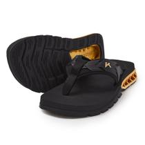 Chinelo Sandalia Kenner Rakka Ultra Force L7 Preto/Dourado