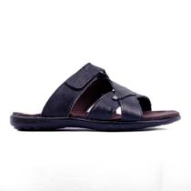 Chinelo Sandália Masculina Anti Estresse em material sintético com Fácil Calce