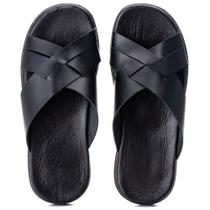 Chinelo Sandália Masculino Couro