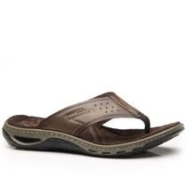 Chinelo Sandália Masculino Pegada Couro Confort