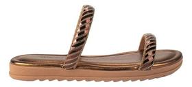 Chinelo sandália slide dakota flatform metalizado Chinelo sandália slide dakota flatform metalizado